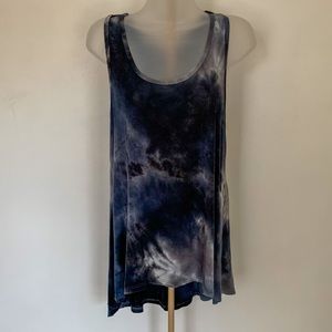 Ginger G racerback tunic black, gray & white